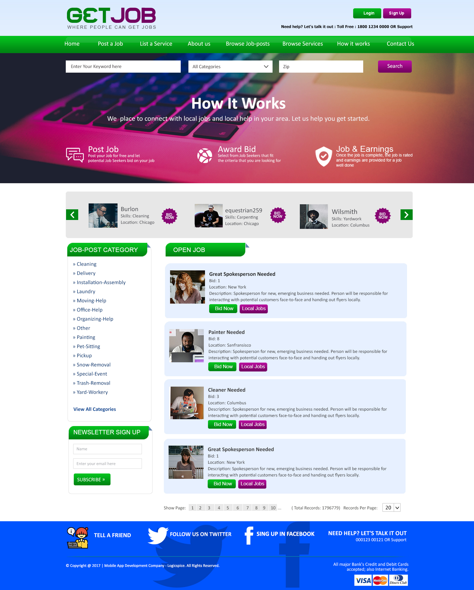 Get Jobs Website Template