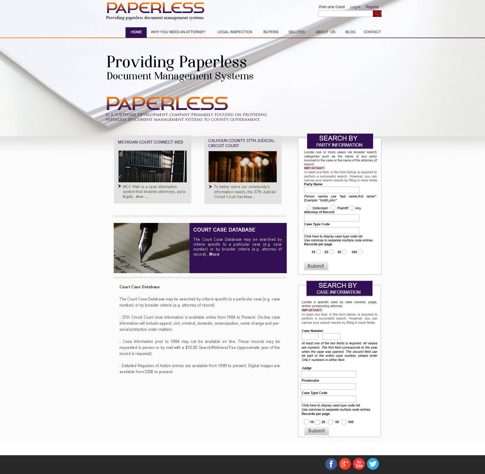 Paperless Website Template