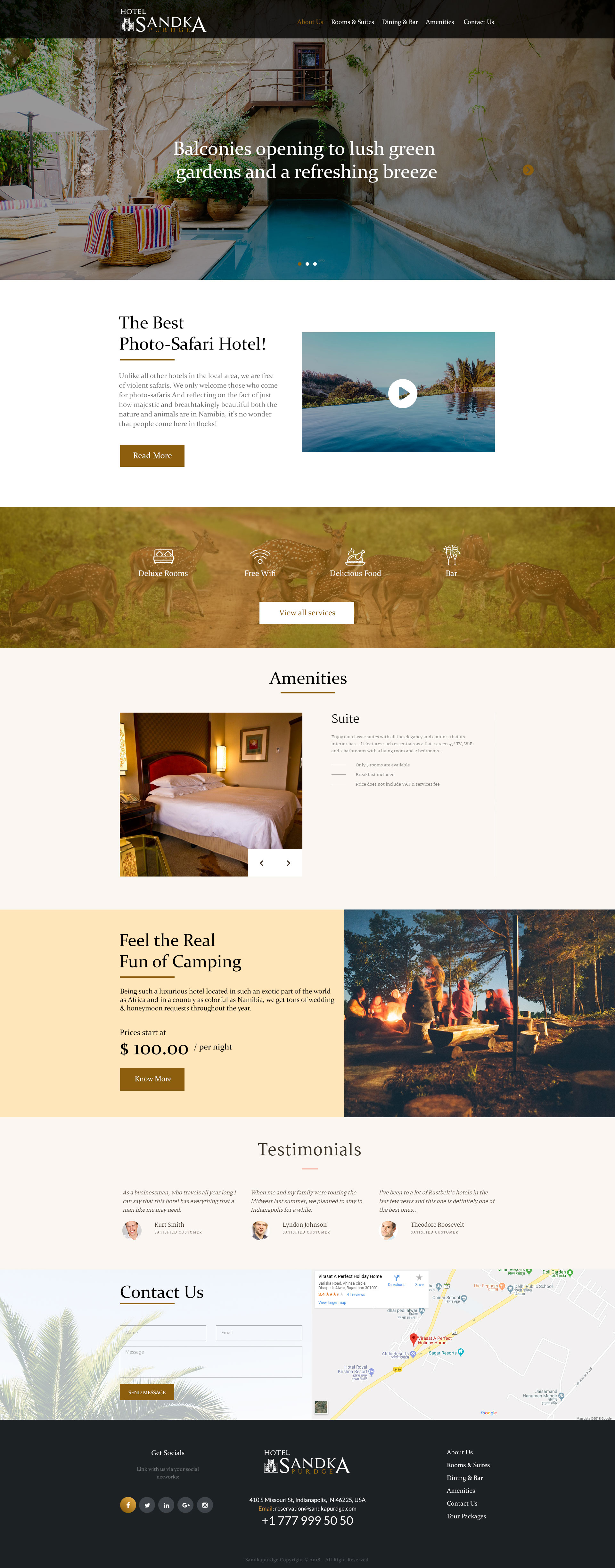 Sandka Purge Website Template
