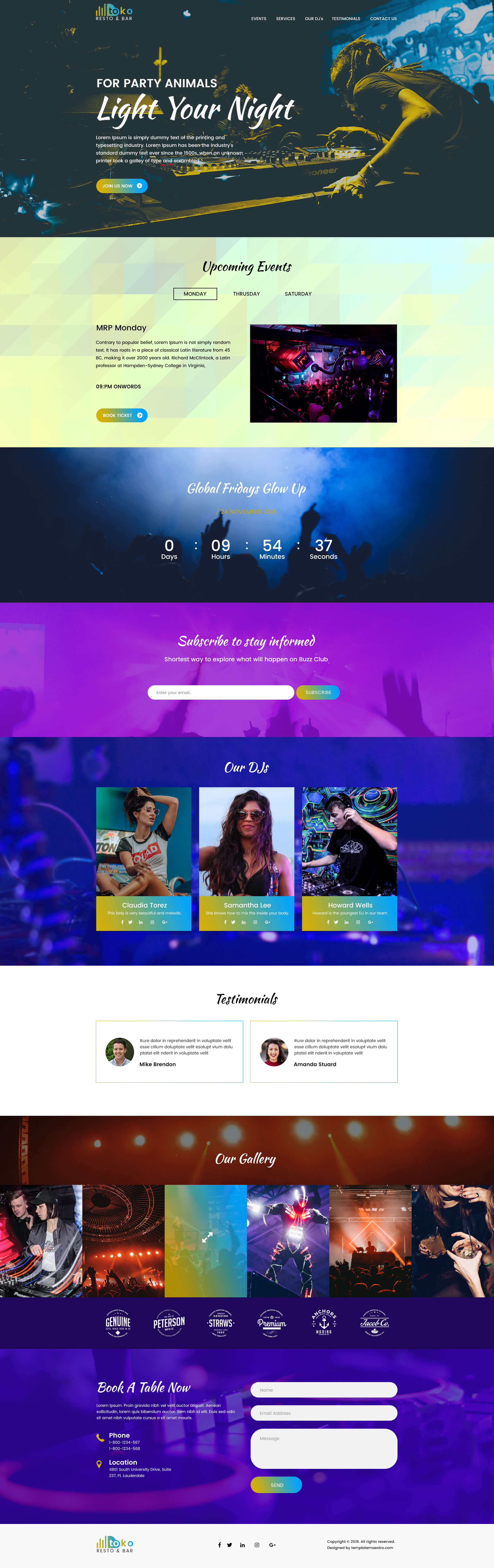 Toko Website Template