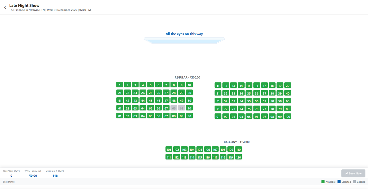 Seat Layout